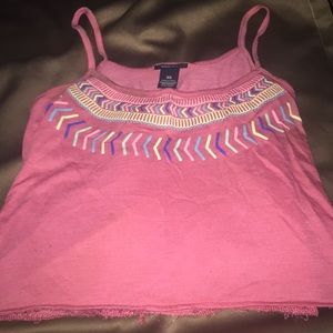 Pink crop top